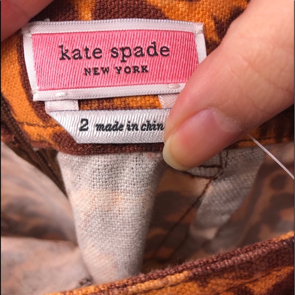 Kate Spade panthera canvas skirt - Picture 9 of 10